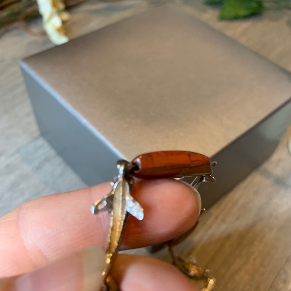 Vintage Kabana 925 Dolphin Bracelet & Earrings - Picture 5 of 5